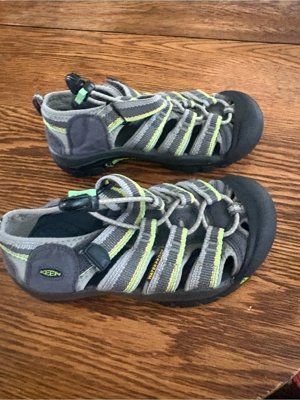 Keen Kids Gray and Lime Waterproof Water Shoes